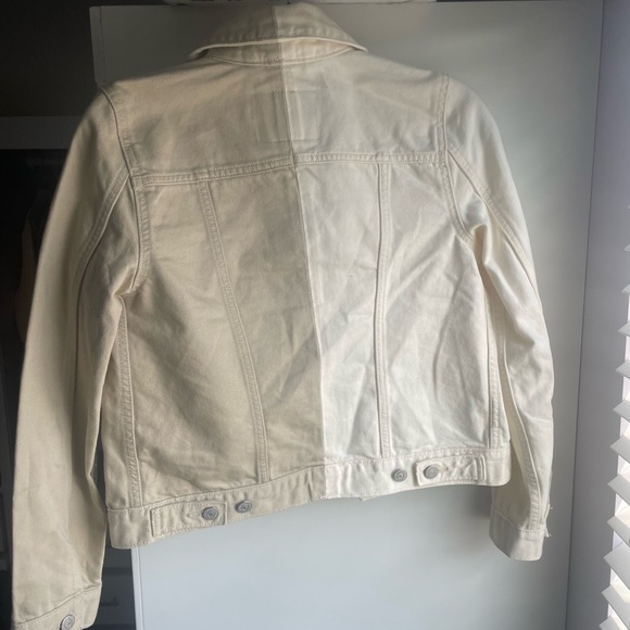 NWT Levi’s Original Trucker Jacket colorblock tan/stone XS women’s - Picture 2 of 5